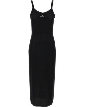 Alexander Wang Slip Dress With 3D Logo - Black