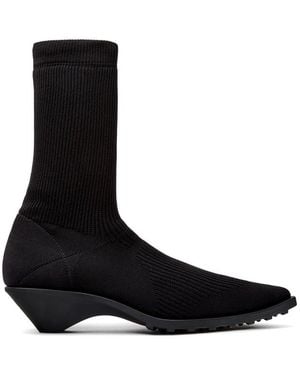Camper Ankle Boots Kitten Heel - Black