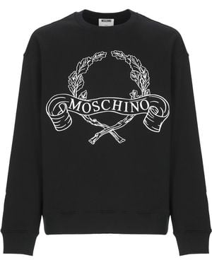 Moschino Sweatshirt With Embroidery - Black