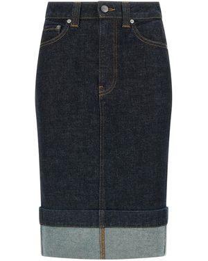 KHAITE 'Kendra' Skirt - Blue