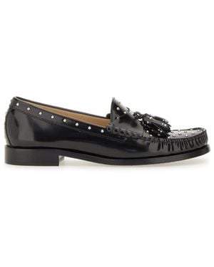 Stuart Weitzman Moccasin Lottie - Black