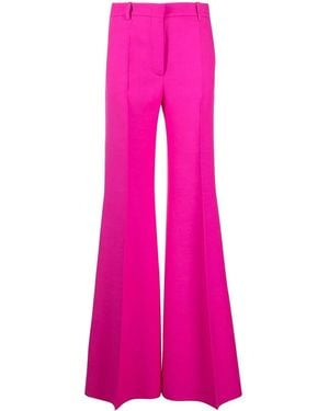 Valentino Flared Tailored Trousers - Pink