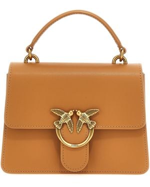 Pinko Love One Top Handle Mini Handbag - Brown