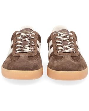 Hogan Cool Sneaker Calfskin Sneakers - Brown