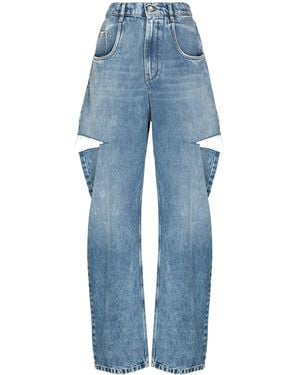 Maison Margiela Cut-Out Jeans - Blue