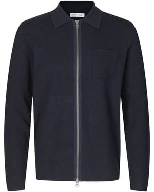 Samsøe & Samsøe Maglia Zip Sky Capitan - Blue