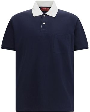 Gucci Piquã Polo - Blue