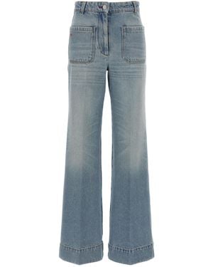 Victoria Beckham 'Alina' Jeans - Blue