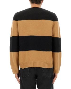 A.P.C. Jersey Eduardo Virgin Wool Sweaters - Black