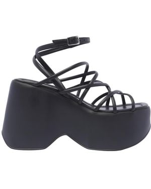 Vic Matié Bonbon Wedge Sandals - Blue