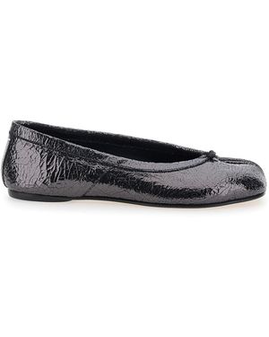 Maison Margiela Tabi Ballet Flat New With Leather Sole, Ballerinas - Black