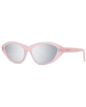 Givenchy Sunglasses Cat Eye Full Rim, Shiny Frame And Smoke Mirror Lens Gv40038I72C - Pink