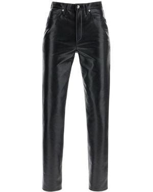 Agolde 90S Recycled Leather Pinch Waist - Black