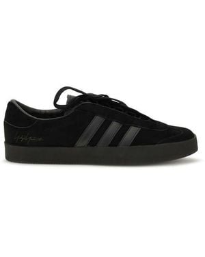 Y-3 Calf Leather Bos Taurus Athletic Sneakers - Black