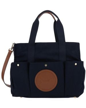 Chloé Changing Bag Cotton Shoulder - Blue