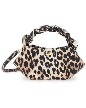 Ganni Handbag Bou Mini Fabric Polyester Handbags - Black