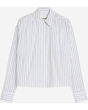 Jil Sander Striped Cotton Shirt - White