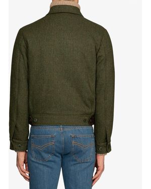 Larusmiani Casual Wool Jacket Altaj Sportwear Blouson - Green