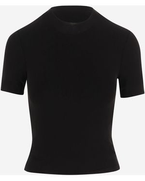 Maison Margiela T-Shirt Stretch Cupro T-Shirts & Jerseys - Black