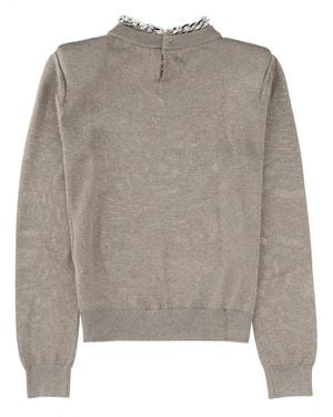 Circus Hotel Link With Chain Viscose Sweaters - Gray