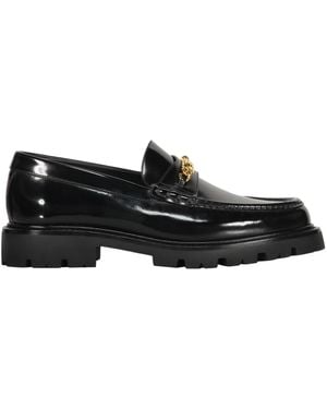 Celine Leather Loafers - Black