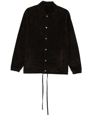 Giorgio Brato Suede Long-Sleeves Jacket - Black