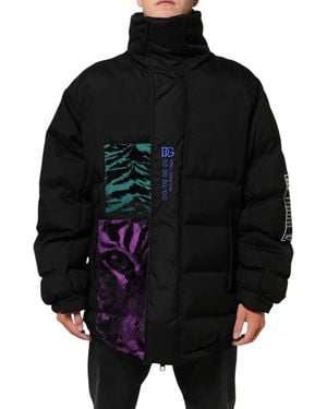 Dolce & Gabbana Nylon Puffer Full Zip Jacket Co+Pa Clothing - Black