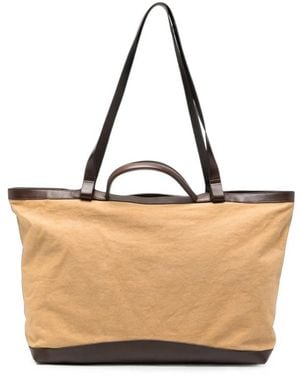 Dries Van Noten Neutrals Tote Bags - Natural