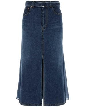 Sacai Denim Skirt - Blue
