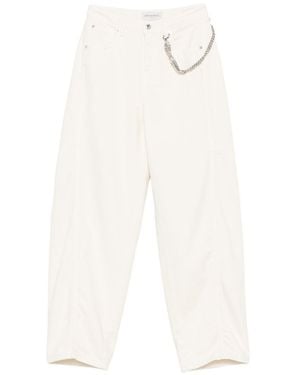 ERMANNO FIRENZE Cotton Baggy Pants - White