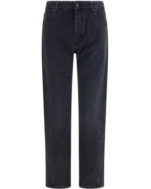 Balmain Straight-Leg Denim Jeans - Blue