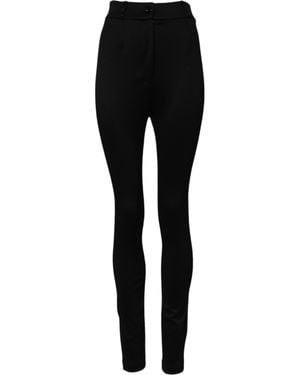 Dolce & Gabbana Slim Fit Highwaisted Pants - Black