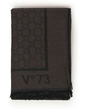 V73 Mirah Scarf With Logo - Black