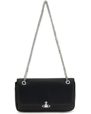 Vivienne Westwood Chain Crossbody Bag Polyester Wallet - Black