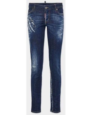 DSquared² Dsquared2 Distressed Denim Jeans - Blue