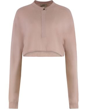 LeKasha Cropped Sweater Light Cashmere - Pink