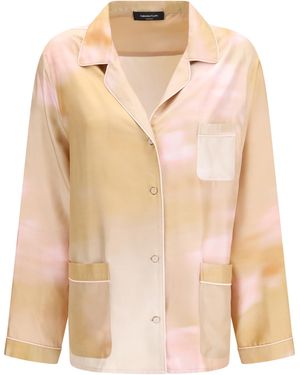 Fabiana Filippi Printed Silk Shirt - Natural