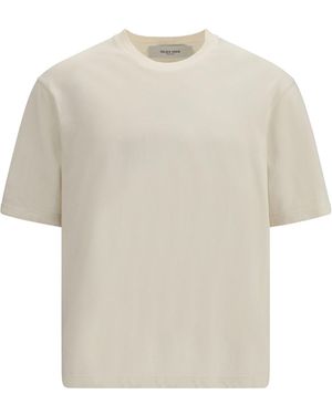 Golden Goose T-Shirt With An Embossed Reverse Golden Logo - White