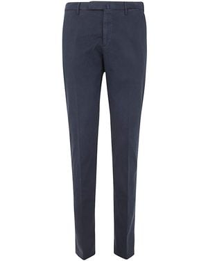 Incotex Cotton Classic Trousers - Blue