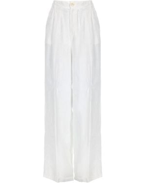 120% Lino Linen Pants - White