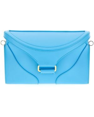 Rodo Clutch Bag With Shoulder Strap - Blue