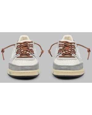 Premiata Trainers Bskt Clay Sheep Leather Trainer - Metallic