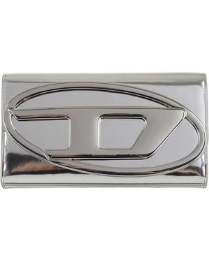 DIESEL 1Dr Wallet Strap Pelle Borsa - Gray