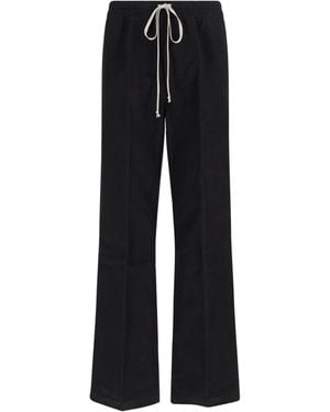 Rick Owens Straight Trousers - Black