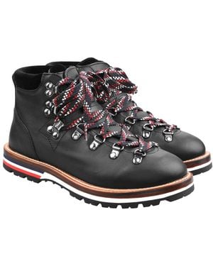 Moncler Blanche Logo Hiker Boots - Black