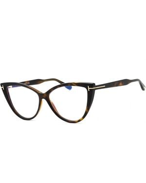 Tom Ford Tom Ford Ft5843B Cat Eye Eyeglasses — Tortoiseshell - Black