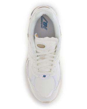 New Balance Sneakers 2002R Upper: Other Fibers Sneakers - White
