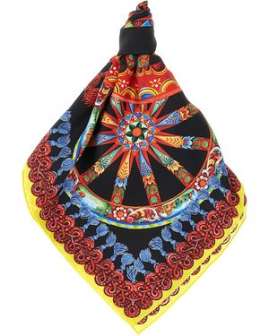 Dolce & Gabbana Silk Scarf - Orange