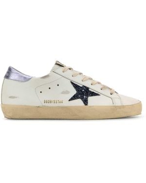 Golden Goose Leather Super Star Classic Trainers - White