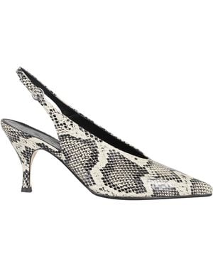 Aeyde Carla Snake Print Calf Leather - Metallic
